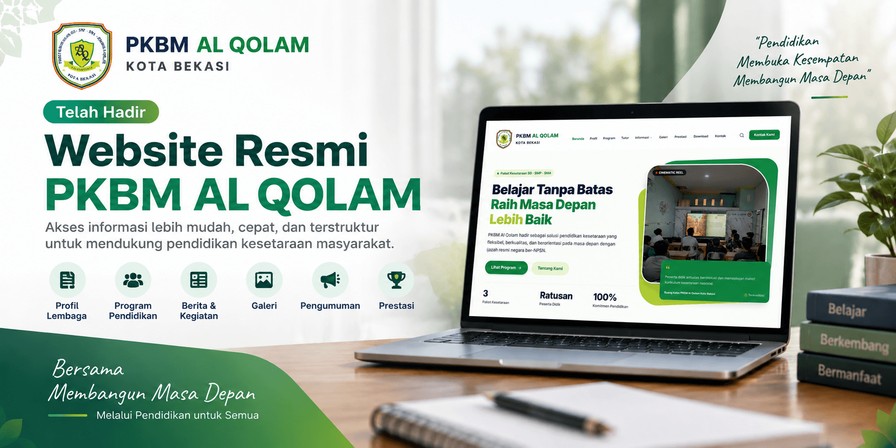PKBM Al-Qolam Resmi Merilis Website Baru untuk Memudahkan Akses Informasi